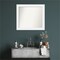 Corvino White Non-Beveled Custom Framed Bathroom Vanity Wall Mirror